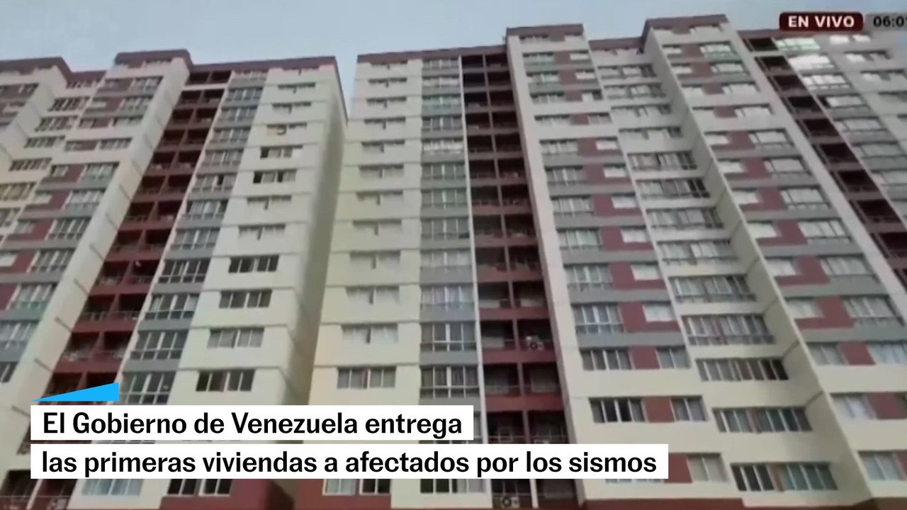 Venezuela entrega las primeras viviendas a más de 240 familias afectadas por los sismos