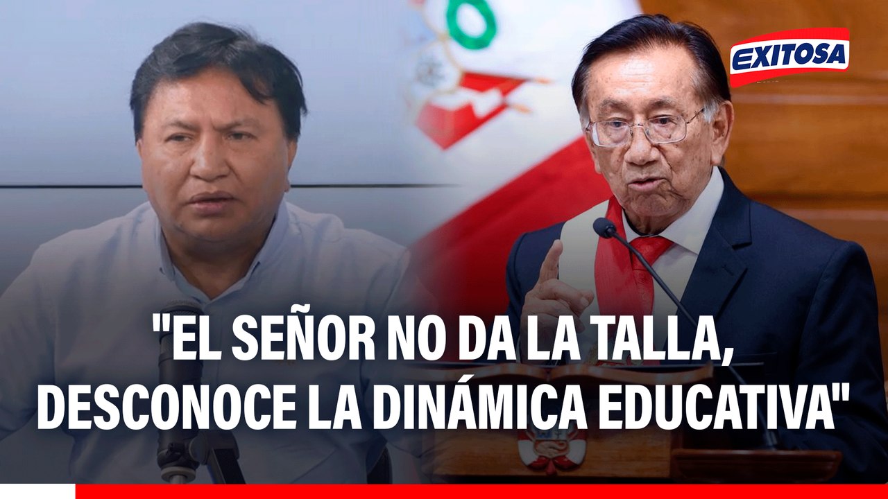 Sutep cuestiona a pdte. Balcázar tras declaraciones sobre Fenate: "El señor no da la talla"