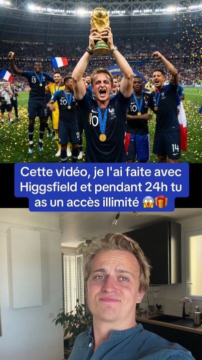 Cette vidéo, je l'ai faite avec Higgsfield et pendant 24h tu as un accès illimité 😱🎁