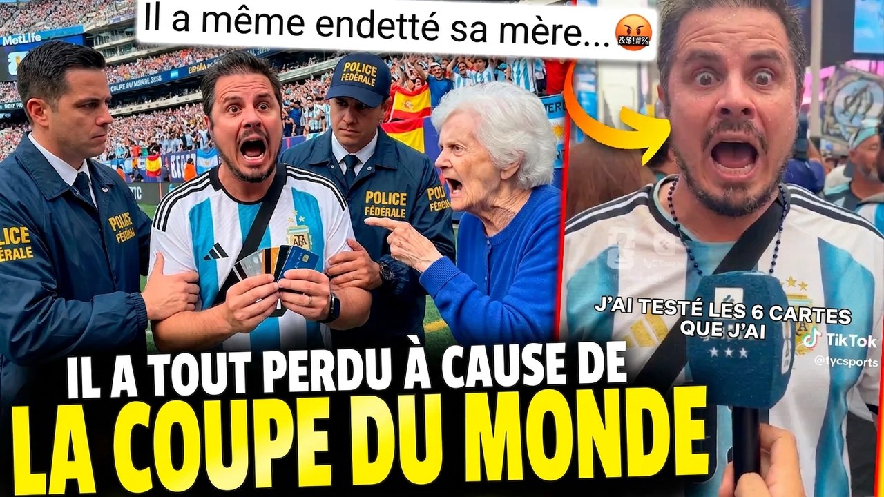Il a cramé 6 cartes de crédit, vendu sa voiture et ruiné sa mère... tout ça pour la Coupe du Monde !