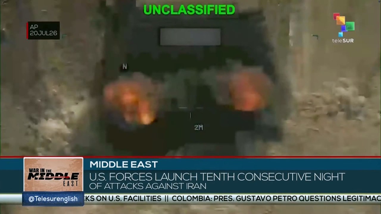 U.S. forces launch tenth consecutive night of attacks against Iran