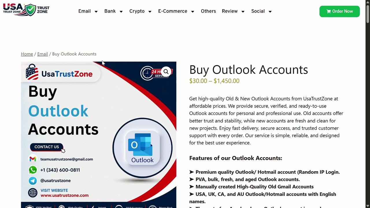 How to Buy Verify Outlook Accounts personal and business