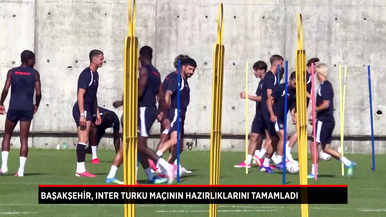 Başakşehir, Inter Turku maçının hazırlıklarını tamamladı