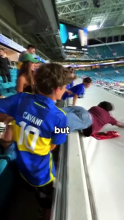 Fan Throws Phone to FIFA President for a Selfie