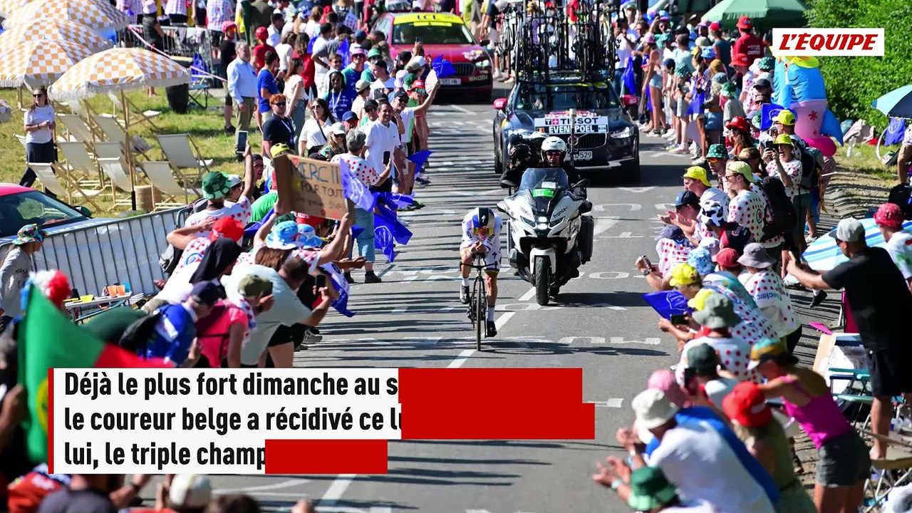 Remco Evenepoel enchaîne en remportant le chrono individuel de la 16e étape du Tour de France, Paul Seixas grignote pour le podium - Tour de France