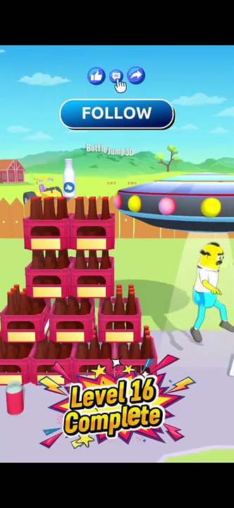 Bottle Jump 3D - Level 16 Complete