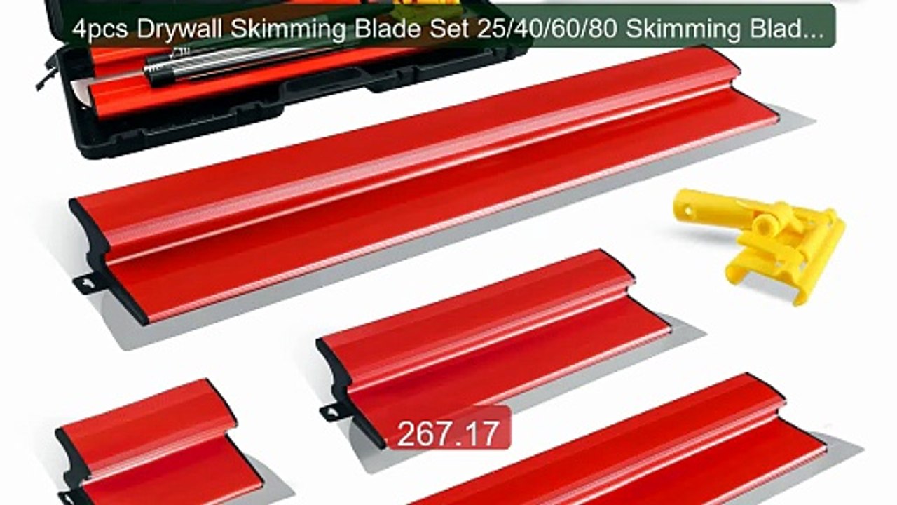 4pcs Drywall Skimming Blade Set 25/40/60/80 Skimming Blades... -- Top Pick 2026 | Unbeatable Price!