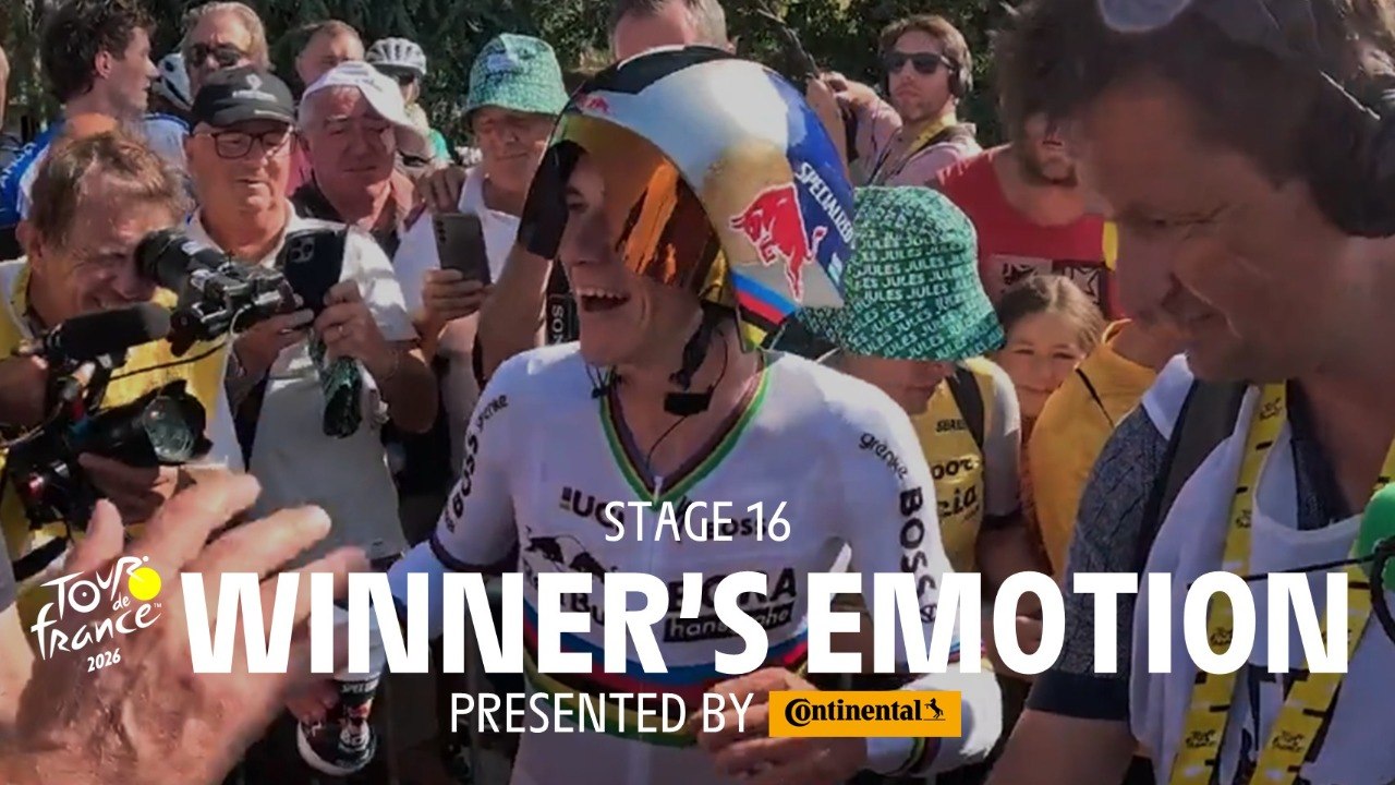 Tour de France 2026 - Stage 16 Winner's emotion