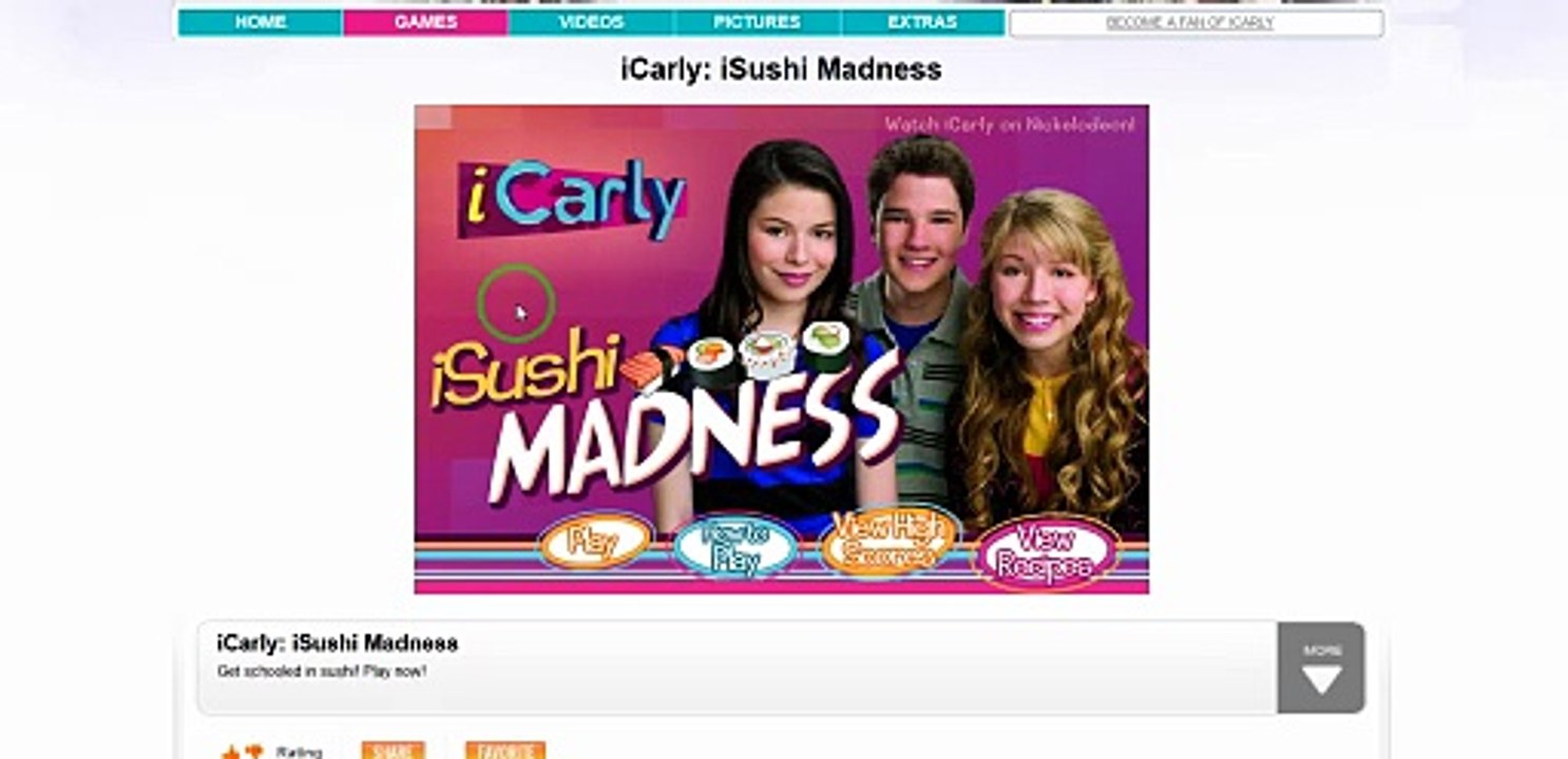 iCarly: iSushi Madness Gameplay