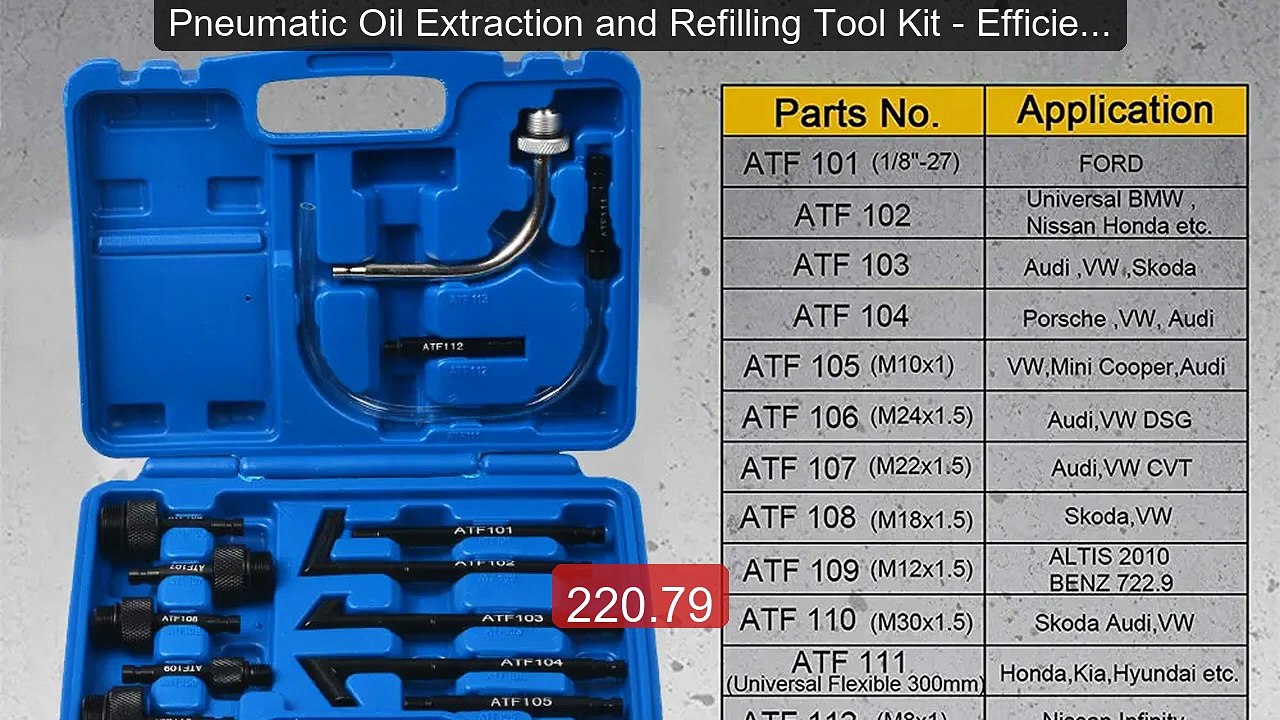 Pneumatic Oil Extraction and Refilling Tool Kit - Efficient O... -- Amazing Value 2026 | Must Have!