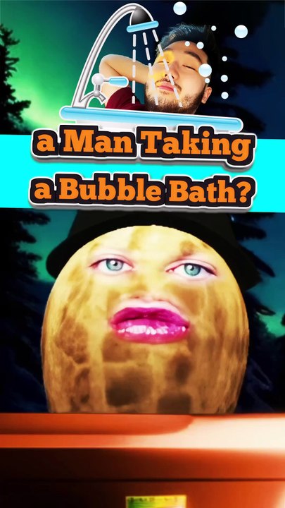 "A man taking a bubble bath? That's a little something." 🤔🛁