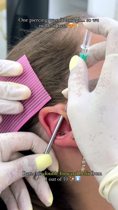 Double Forward Helix Piercing: My Honest Take #double #forwardhelixpiercing #helixpiercing