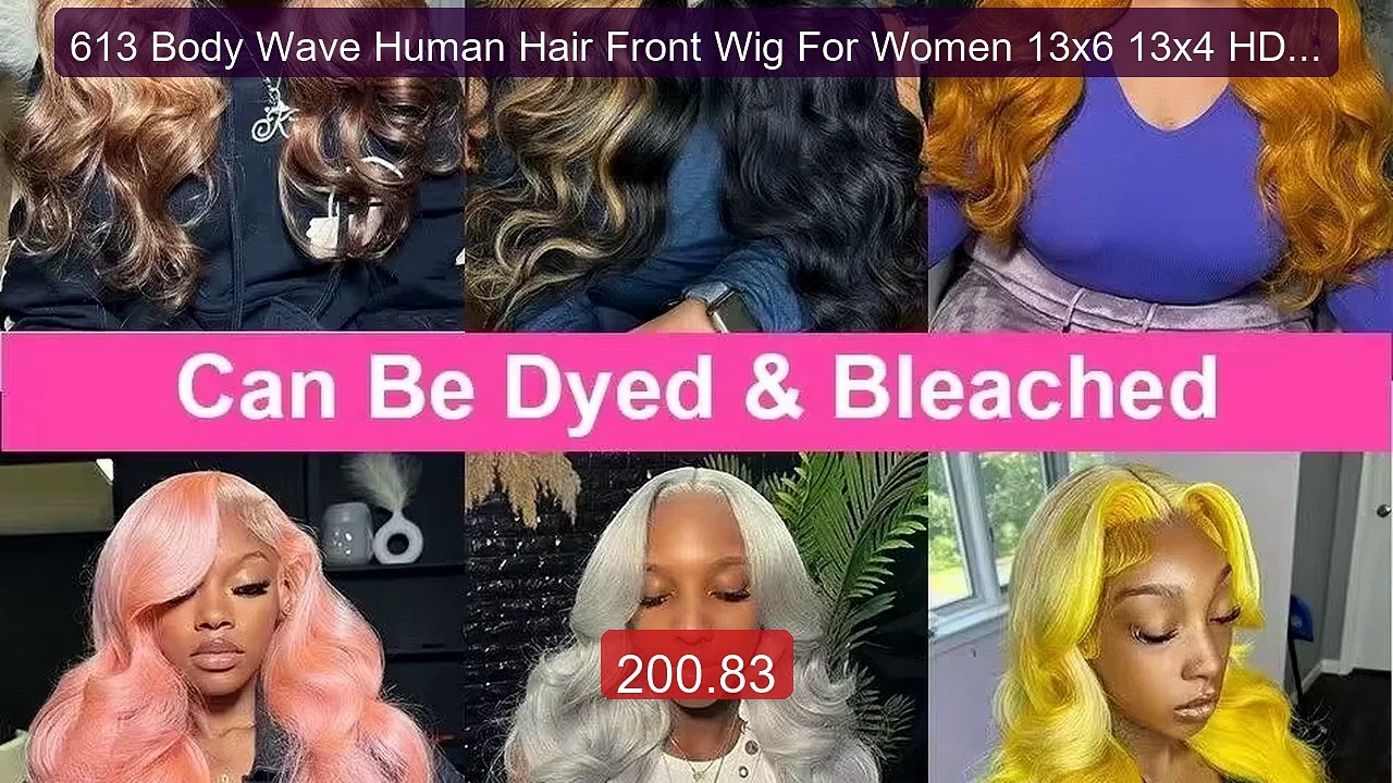 613 Body Wave Human Hair Front Wig For Women 13x6 13x4 HD Tran... -- Best Buy 2026 | Great Quality!