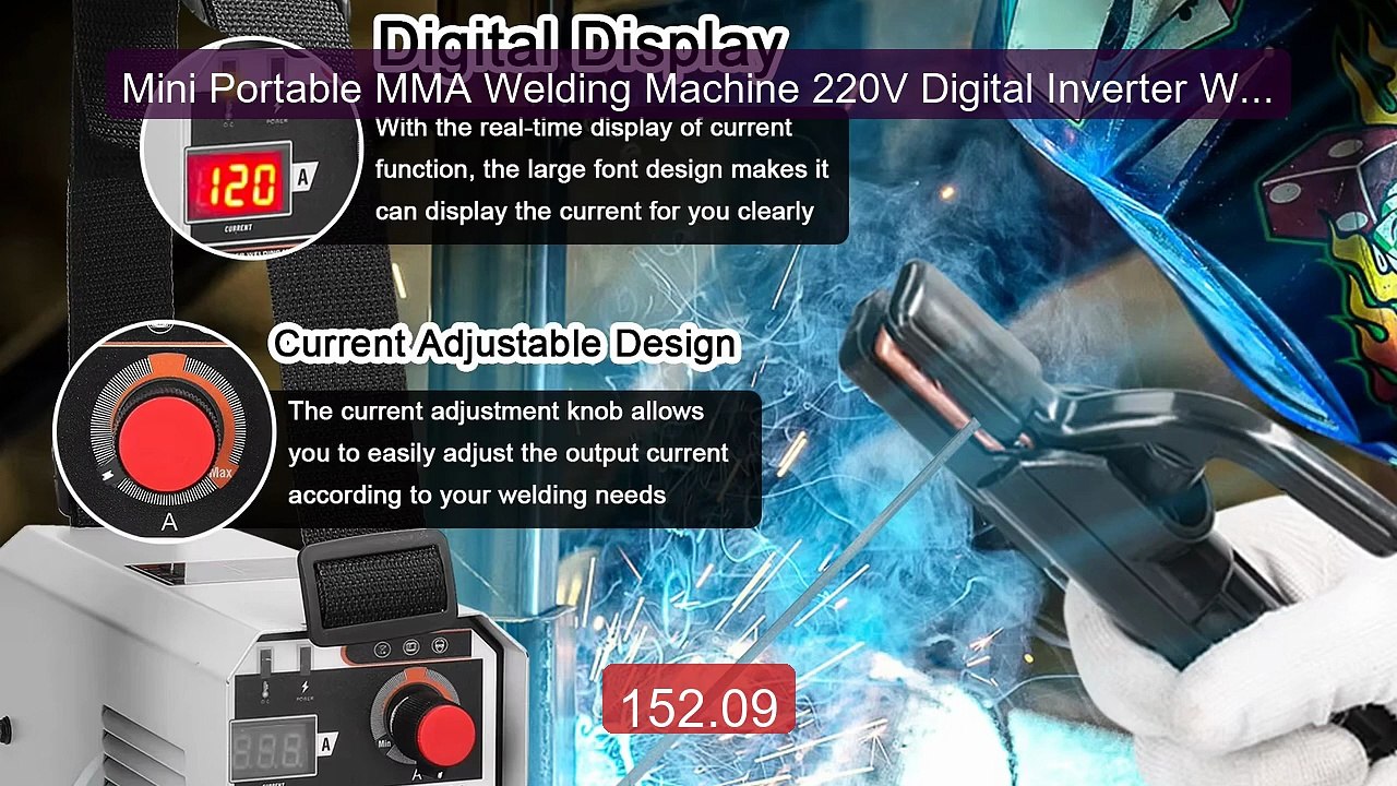 Mini Portable MMA Welding Machine 220V Digital Inverter Welder wit... -- Best Deal 2026 | Shop Now!