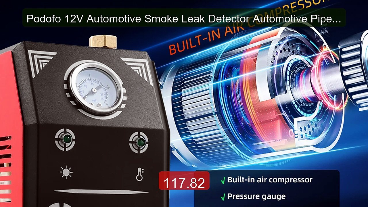 Podofo 12V Automotive Smoke Leak Detector Automotive Pipeline Test... -- Best Deal 2026 | Shop Now!