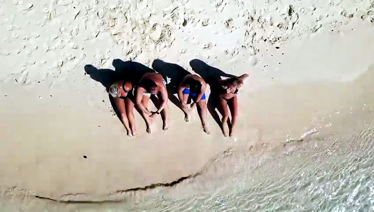 on the beach