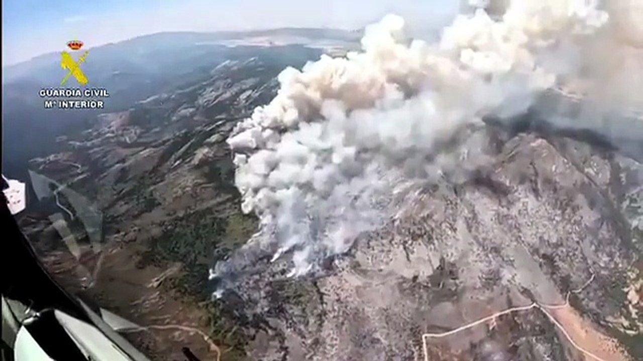Incendio forestal en La Mierla (Guardia Civil)