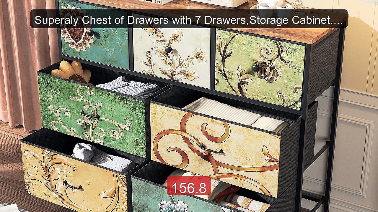 Superaly Chest of Drawers with 7 Drawers,Storage Cabinet,Stora... -- Hot Deal 2026 | Limited Offer!