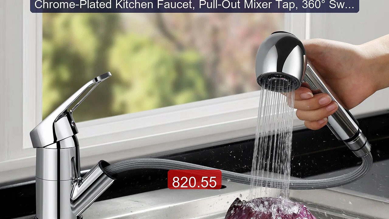 Chrome-Plated Kitchen Faucet, Pull-Out Mixer Tap, 360° Swivel ... -- Hot Deal 2026 | Limited Offer!