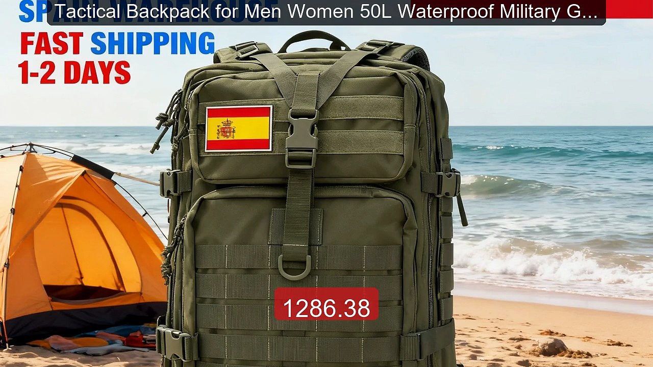 Tactical Backpack for Men Women 50L Waterproof Military Grade ... -- Best Buy 2026 | Great Quality!