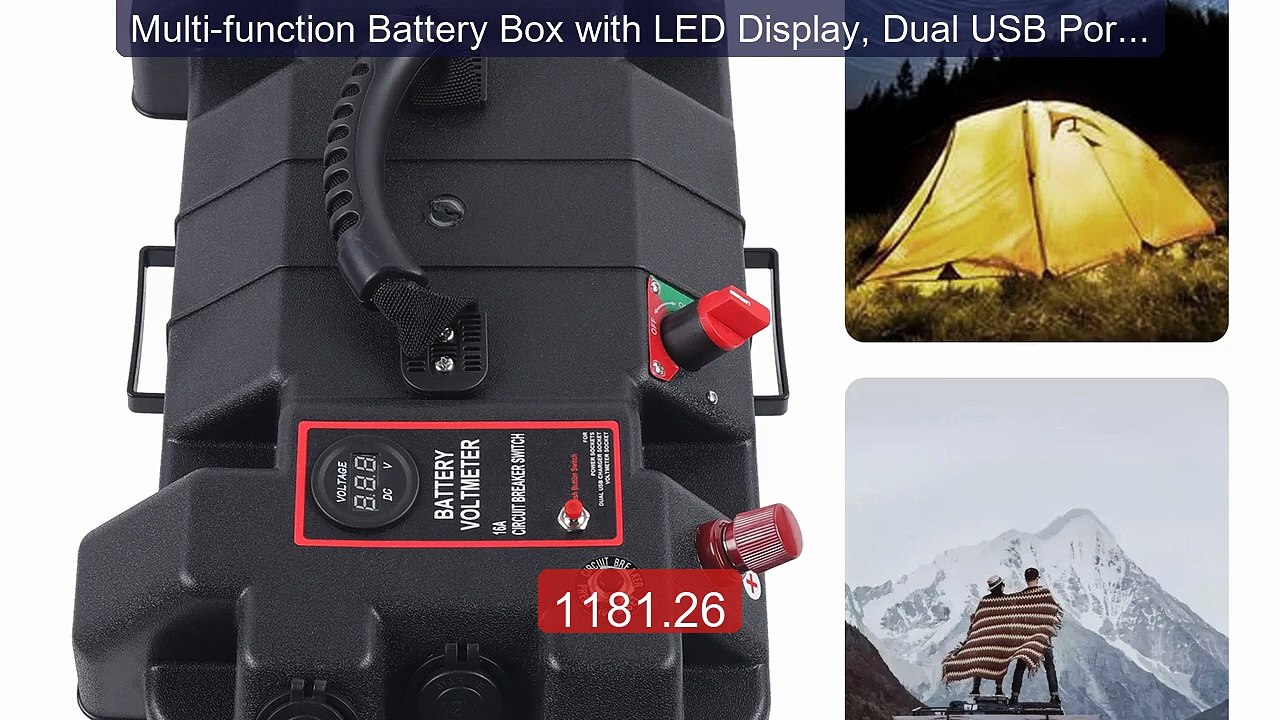 Multi-function Battery Box with LED Display, Dual USB Ports, ... -- Amazing Value 2026 | Must Have!