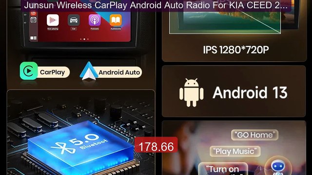 Junsun Wireless CarPlay Android Auto Radio For KIA CEED 2007 -... Hot Deal 2026 | Limited Offer!