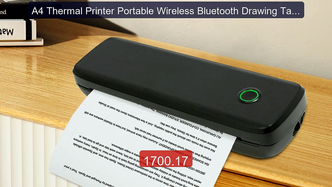 A4 Thermal Printer Portable Wireless Bluetooth Drawing Tattoo... -- Amazing Value 2026 | Must Have!