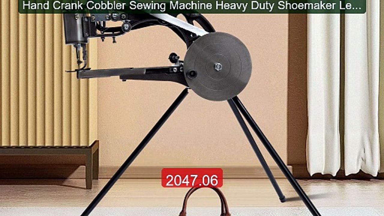 Hand Crank Cobbler Sewing Machine Heavy Duty Shoemaker Leather... -- Best Buy 2026 | Great Quality!