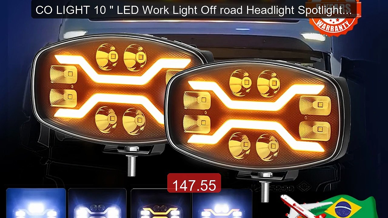 CO LIGHT 10 " LED Work Light Off road Headlight Spotlight T... -- Top Pick 2026 | Unbeatable Price!