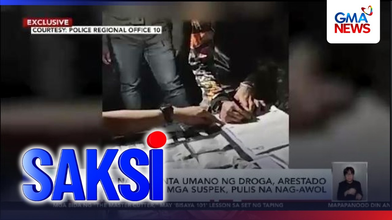 Tatlong nagbebenta umano ng droga, arestado sa buy-bust; isa sa mga suspek, pulis na nag-awol | Saksi