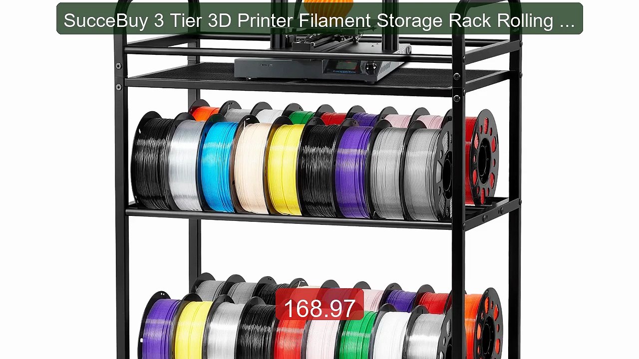 SucceBuy 3 Tier 3D Printer Filament Storage Rac...