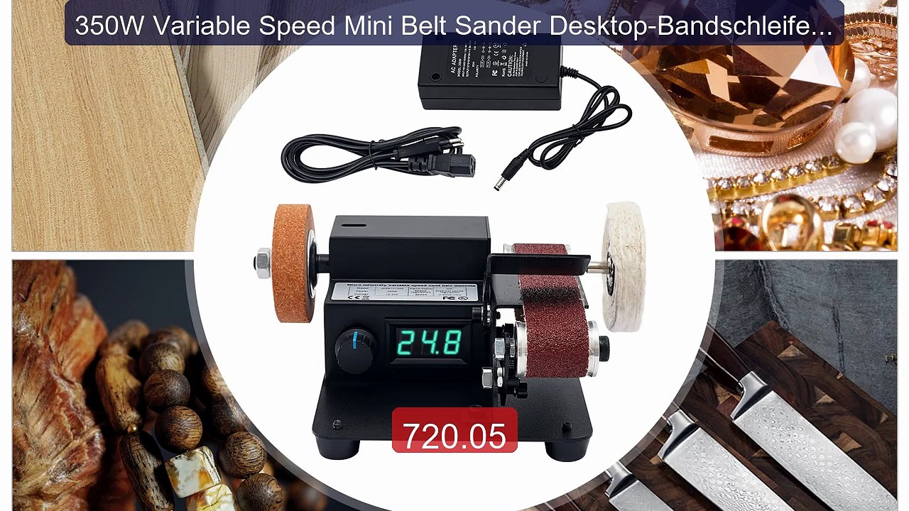 350W Variable Speed Mini Belt Sander Desktop-Bandschleifer Mul... -- Best Buy 2026 | Great Quality!