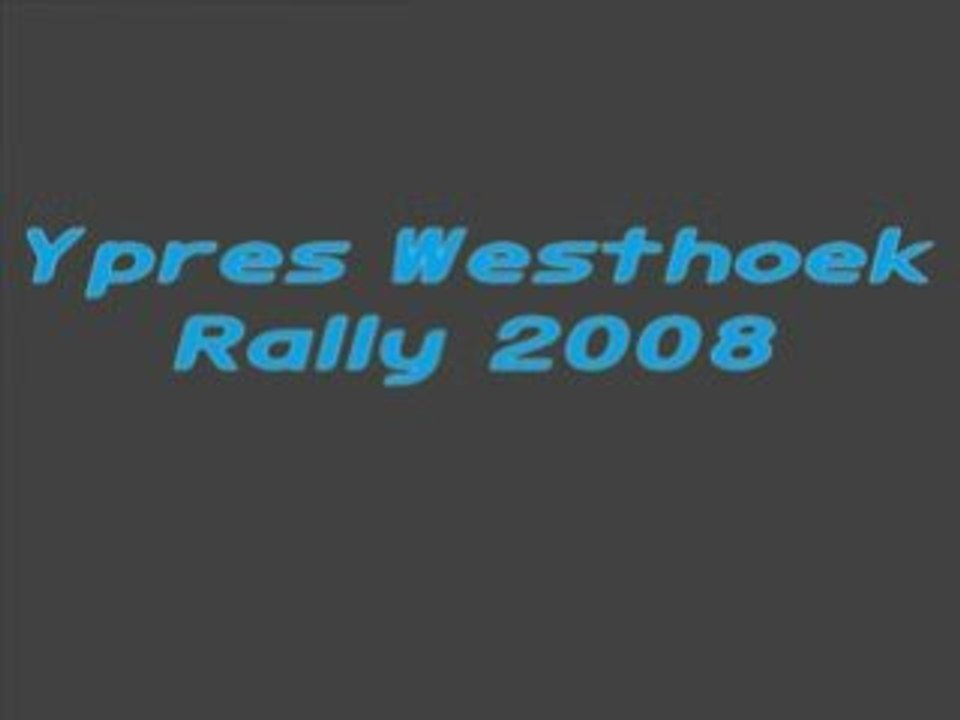Ypres Westhoek Rally 2008
