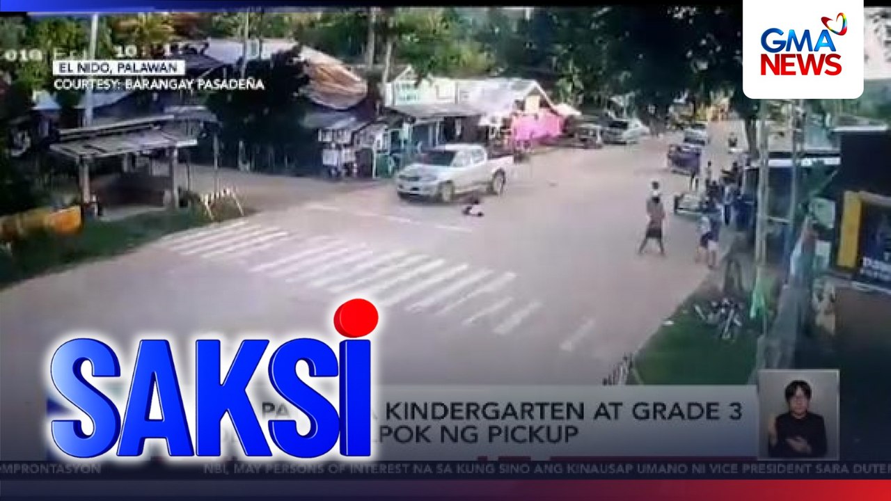 Magkapatid na Kindergarten at Grade 3 student, nasalpok ng pickup | Saksi