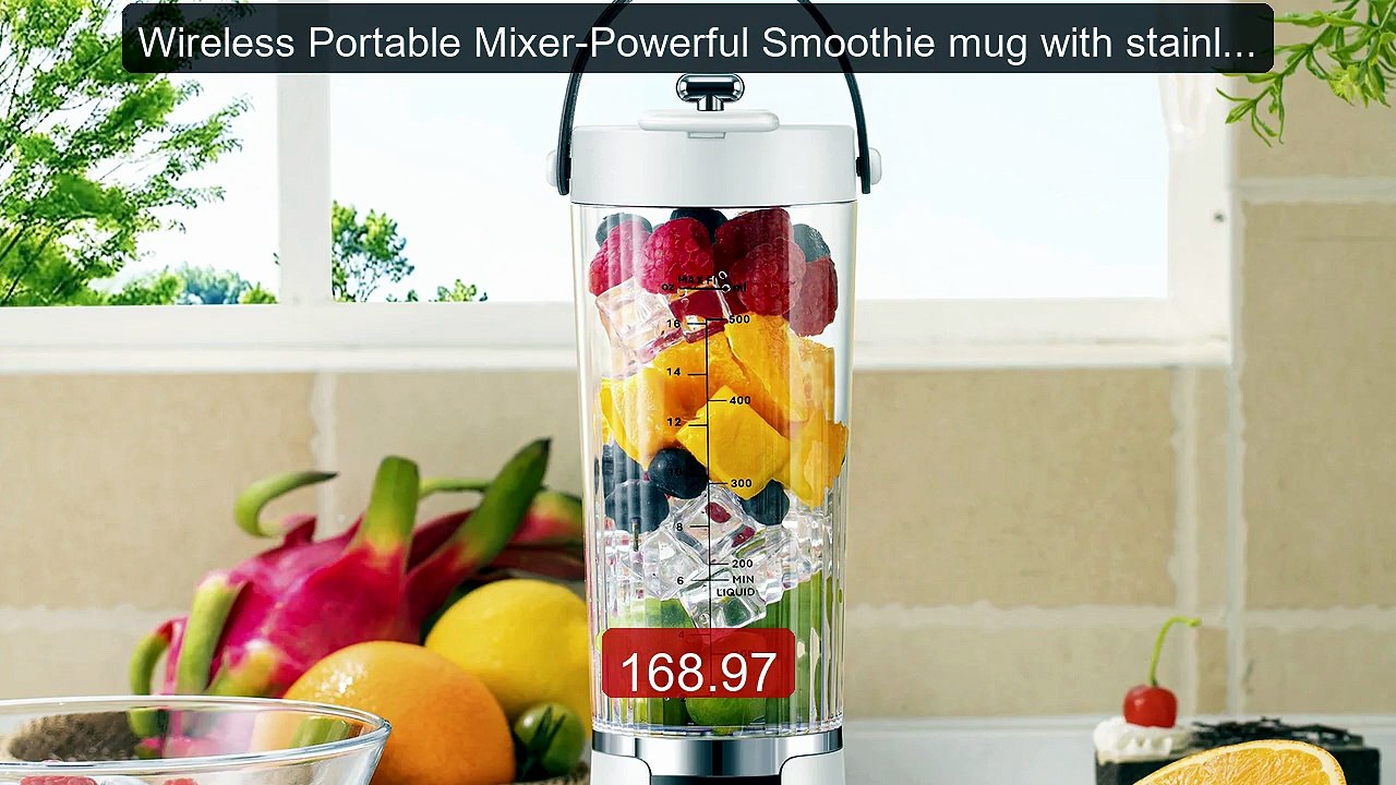 Wireless Portable Mixer-Powerful Smoothie mug with stainless s... -- Hot Deal 2026 | Limited Offer!