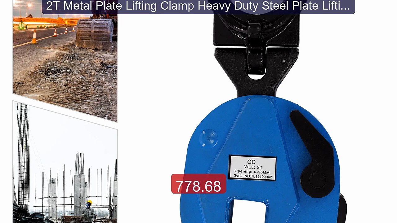 2T Metal Plate Lifting Clamp Heavy Duty Steel Plate Lifting... -- Top Pick 2026 | Unbeatable Price!