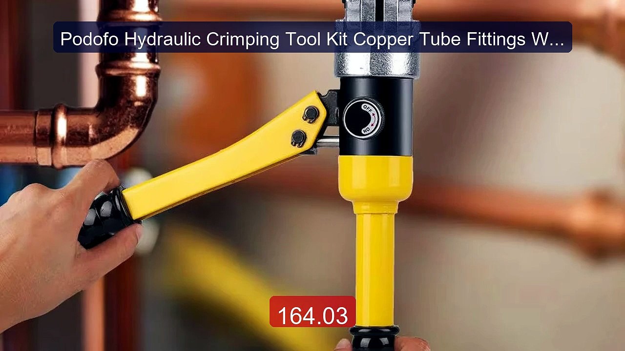 Podofo Hydraulic Crimping Tool Kit Copper Tube Fittings With PEX Pr... -- Top Rated 2026 | Buy Now!