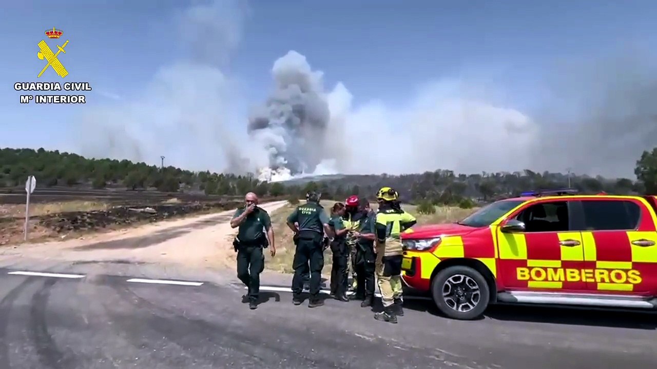 Incendio de Selas, en Guadalajara