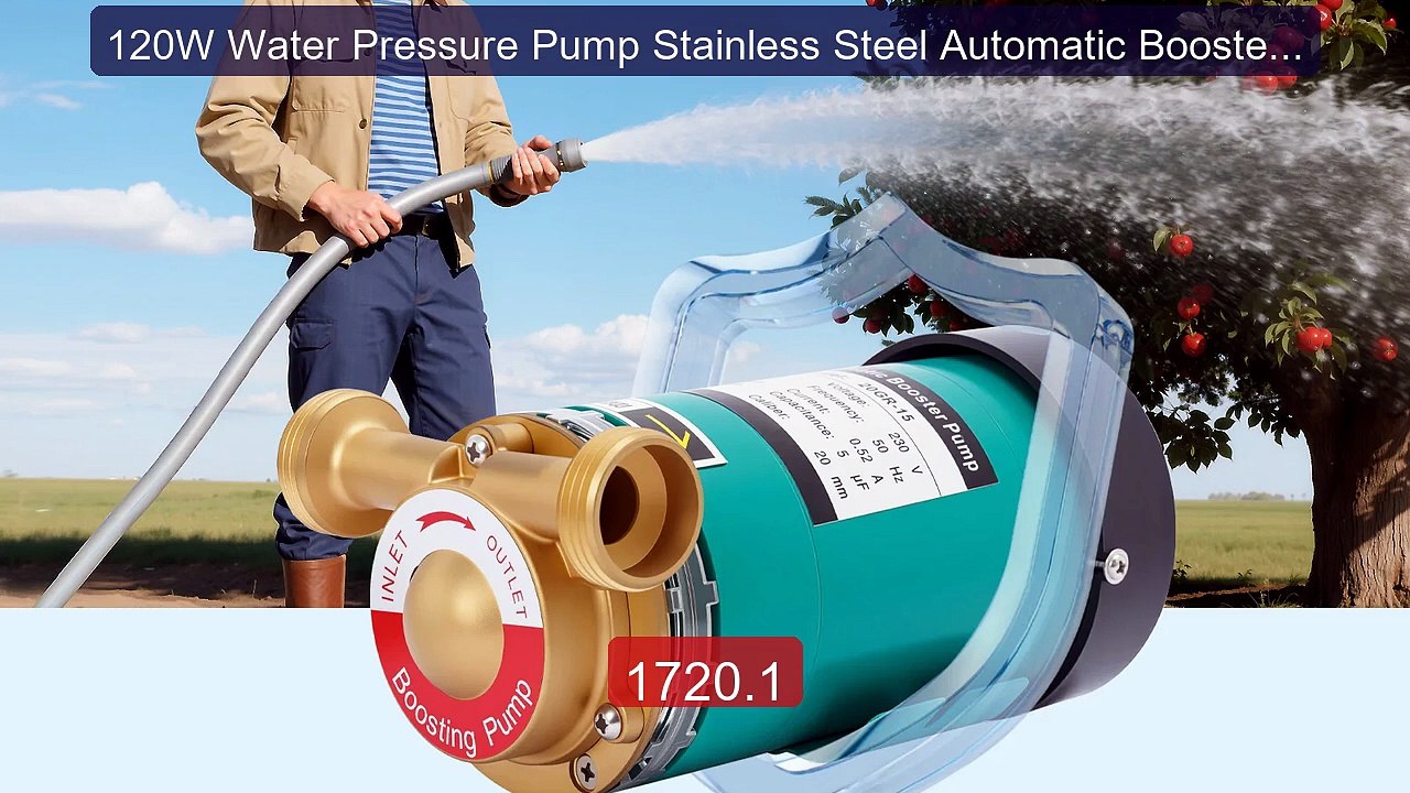 120W Water Pressure Pump Stainless Steel Automatic Booster Pu... -- Amazing Value 2026 | Must Have!
