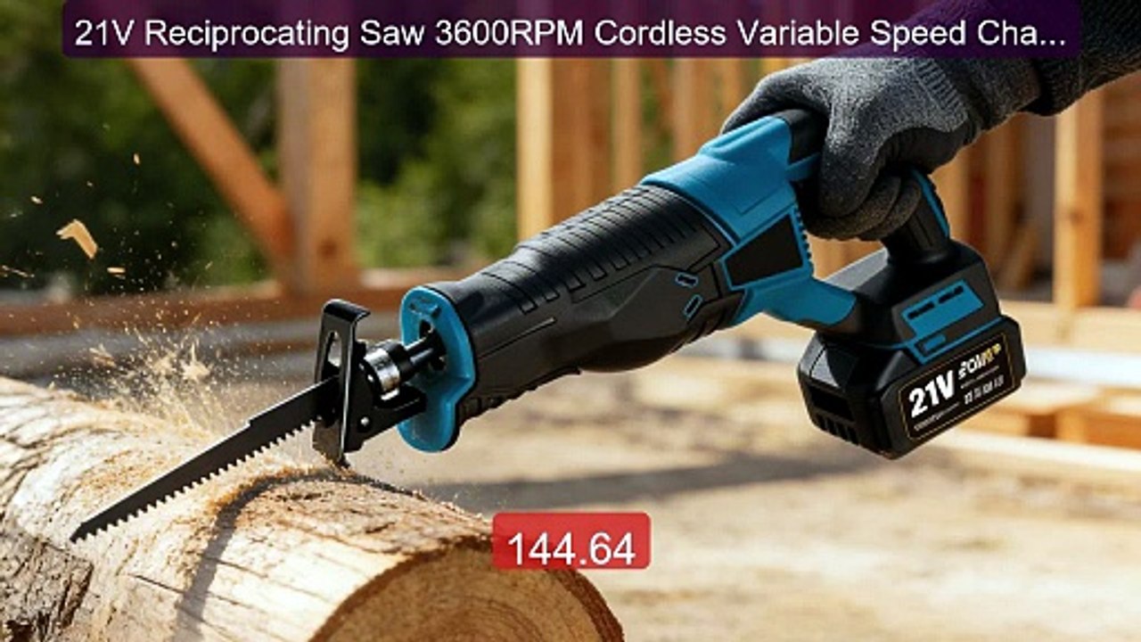 21V Reciprocating Saw 3600RPM Cordless Variable Speed Chainsaw Wit... -- Best Deal 2026 | Shop Now!