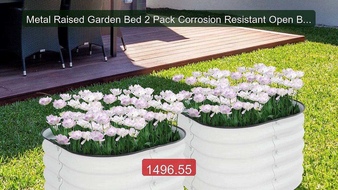 Metal Raised Garden Bed 2 Pack Corrosion Resistant Open Bot... -- Top Pick 2026 | Unbeatable Price!
