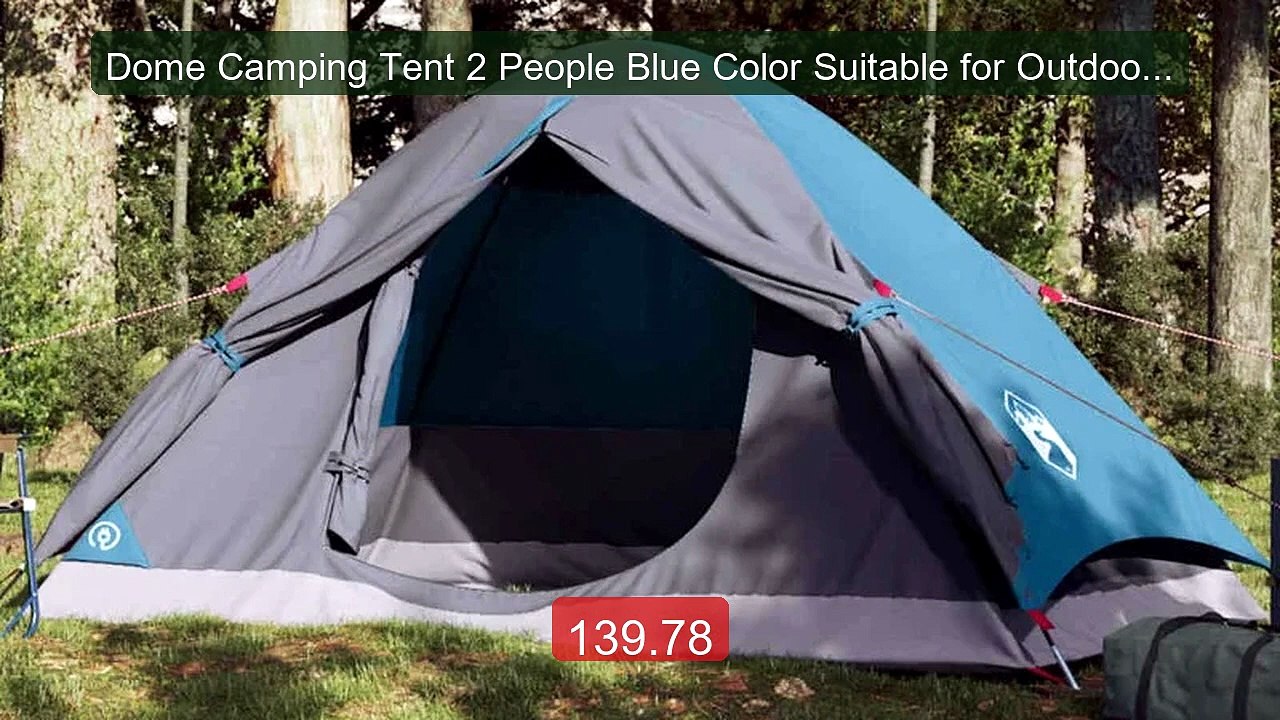 Dome Camping Tent 2 People Blue Color Suitable for Outdoor Use -- Best Buy 2026 | Great Quality!