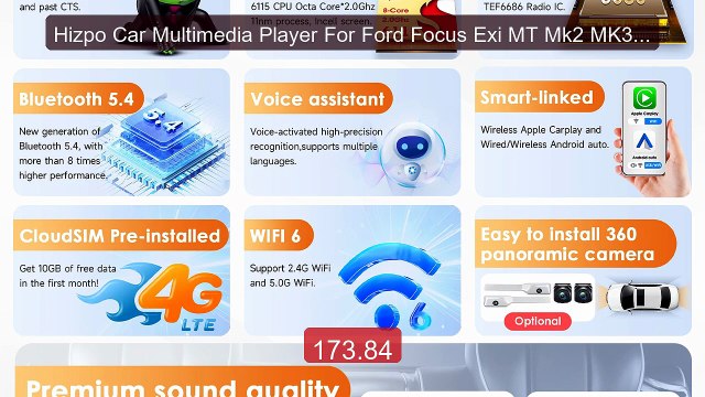 Hizpo Car Multimedia Player For Ford Focus Exi MT Mk2 MK3 2004-2011... Top Rated 2026 | Buy Now!