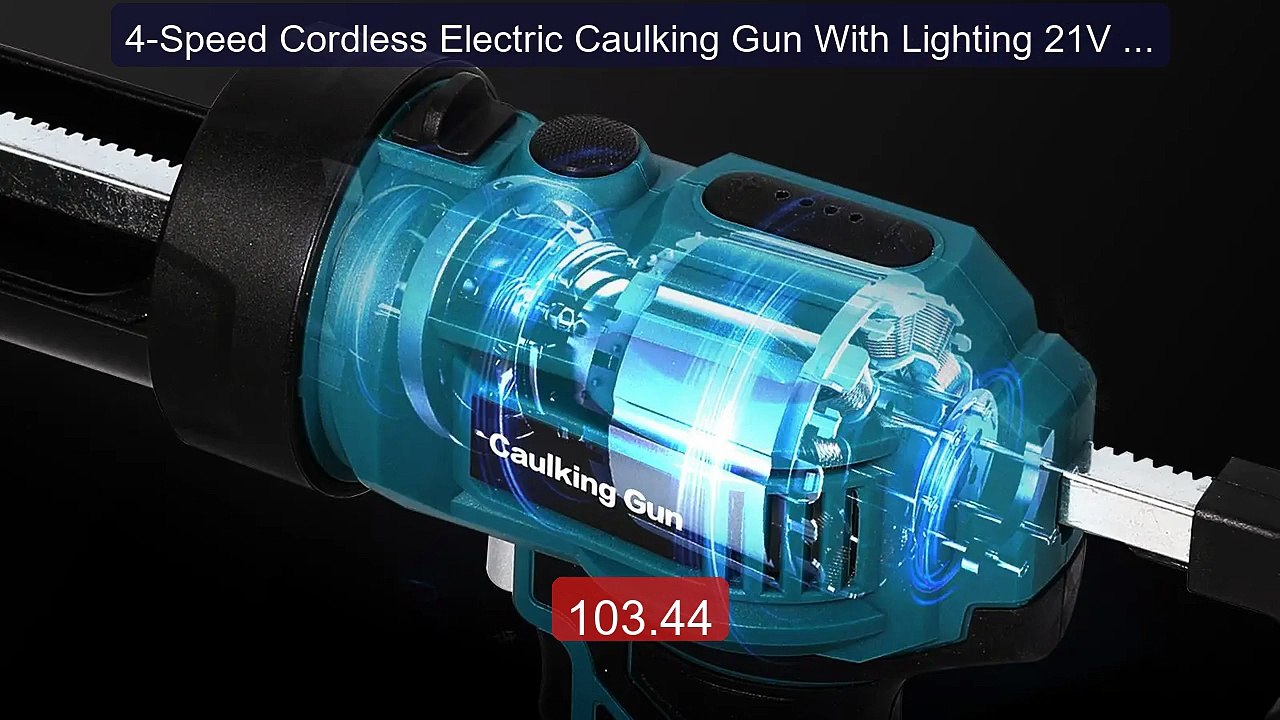 4-Speed Cordless Electric Caulking Gun With Lighting 21V Battery Gl... -- Top Rated 2026 | Buy Now!