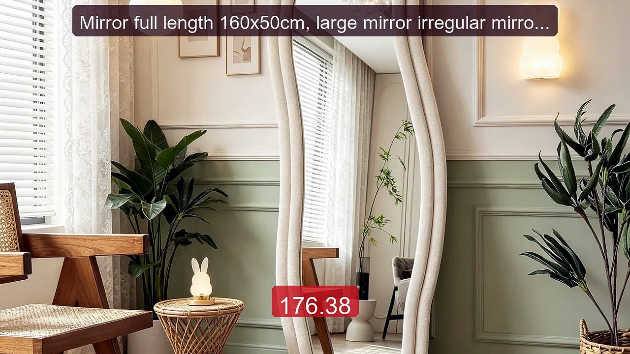 Mirror full length 160x50cm, large mirror irregular mirror on ... -- Best Buy 2026 | Great Quality!