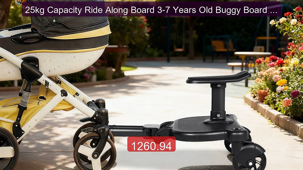 25kg Capacity Ride Along Board 3-7 Years Old Buggy Board 33.2*... -- Best Buy 2026 | Great Quality!