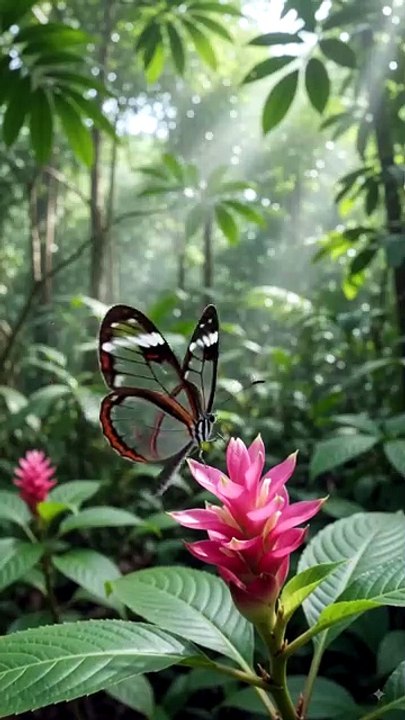 Glass butter fly