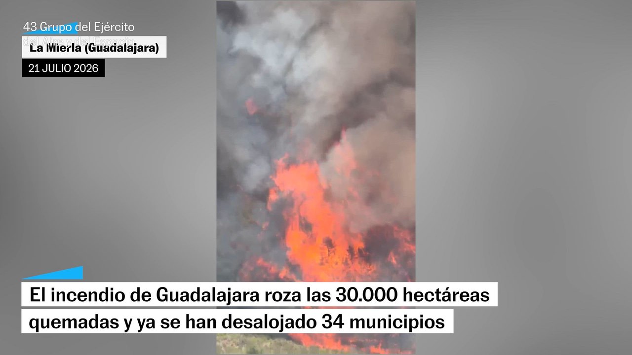 El incendio de Guadalajara tras seis días