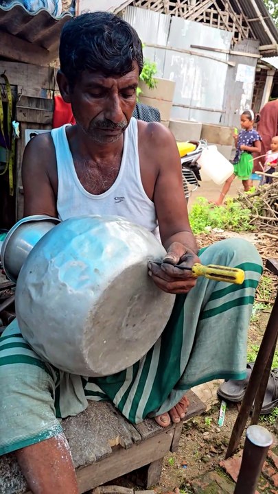 Amazing Aluminum Water Pot Repair Process