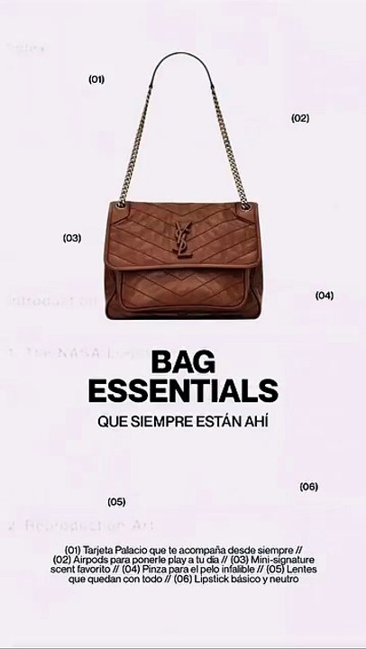 No siempre pensamos en lo que llevamos en nuestra bolsa, pero siempre sabemos por qué está ahí